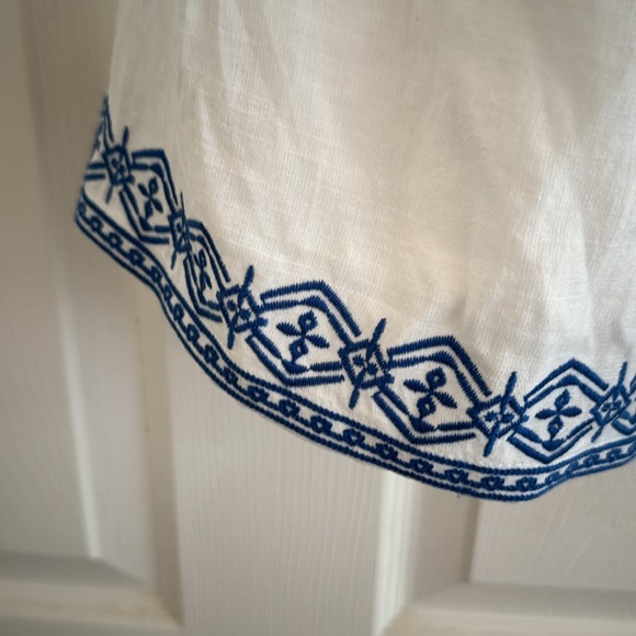 Blue and white halter maxi dress - Picture 3 of 4